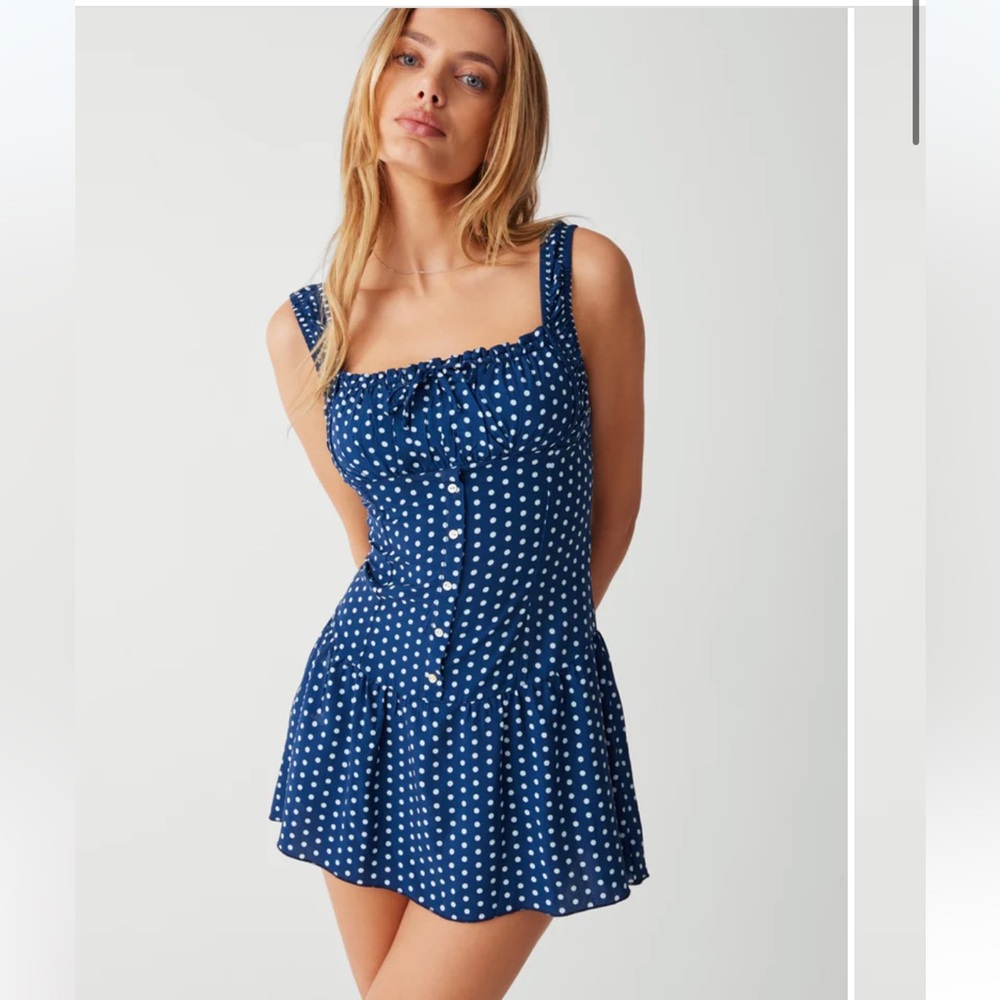 Frankie’s bikinis Christa Ruffle Mini Dress